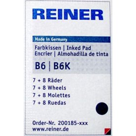 Reiner B6K Stempelpude | 8 tal | Sort