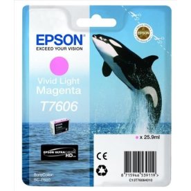 Epson T76064010 blækpatron, 25.9 ml., lys magenta