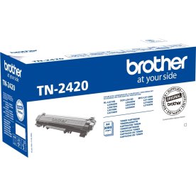 Brother TN2420 lasertoner, sort, 3000s.
