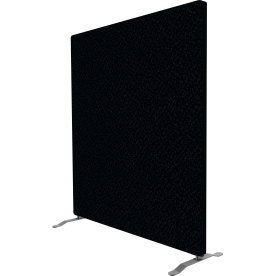 Easy skærmvæg H125xB120 cm sort, inkl. ben