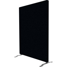 Easy skærmvæg H125xB100 cm sort, inkl. ben