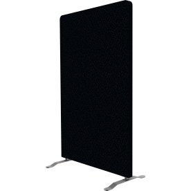 Easy skærmvæg H125xB80 cm sort, inkl. ben