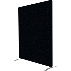 Easy skærmvæg H155xB140 cm sort, inkl. ben