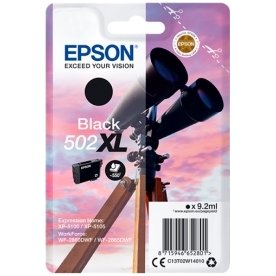 Epson T502 XL blækpatron sort, 9.2ml 
