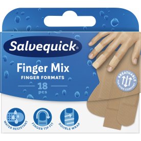 Salvequick Plaster | Finger Mix | 18 plastre
