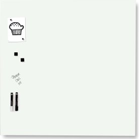 NAGA Glassboard magnet. glastavle 100x100 cm, hvid