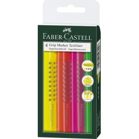 Faber-Castell Grip Textliner, 4 stk.