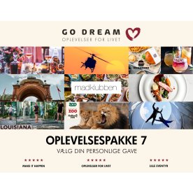 Go Dream Oplevelsesgave - 9-i-1 Gavepakke 700 kr.