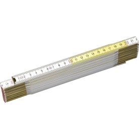 Stanley tommestok, 2 m, træ gul/hvid