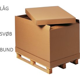 Bund/låg til 1/2 palle container
