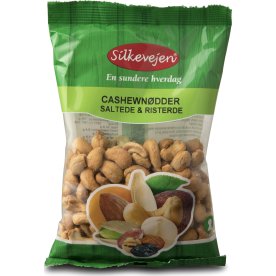 Silkevejen Cashew Nødder saltede & ristede, 200 g
