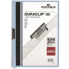 Durable Duraclip 30 Klemmappe | A4 | Blå