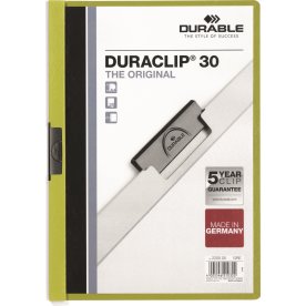 Durable Duraclip 30 Klemmappe | A4 | Grøn