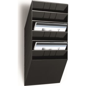 Durable FB Brochureholder | 6 | A4 tværf. | Sort