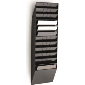 Durable FB Brochureholder | 12 | A4 tværf. | Sort