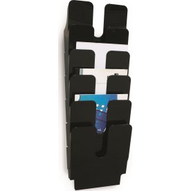 Durable FP Brochureholder | 6 | A4 højf. | Sort