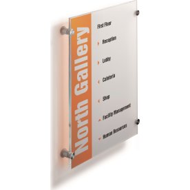Durable Crystal Sign Skilt | A3