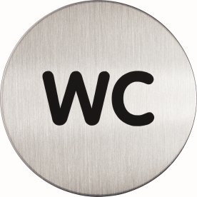 Durable Skilt | Rundt | WC