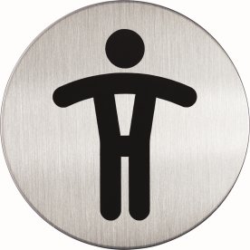 Durable Skilt | Rundt | Herretoilet