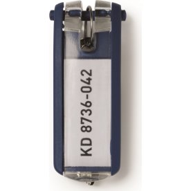 Durable Key Clip Nøglering/brik | Blå | 6 stk.