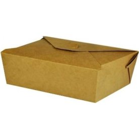 Takeaway æske, Brun, 195x140x45 mm