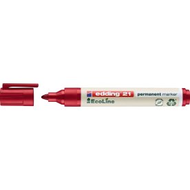Edding 21 Ecoline Permanent Marker | Rød
