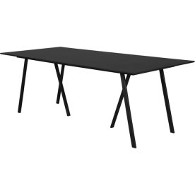 Gustav havebord 210x100, Durafit, Sort