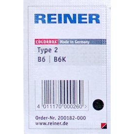 Reiner B6K Stempelpude | 6 tal | Sort