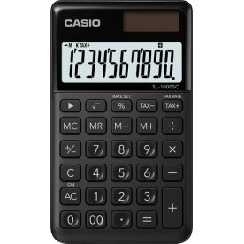 Casio SL-1000SC-BK bordregner, sort