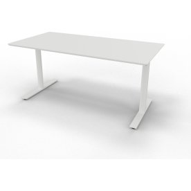 InLine hæve/sænkebord 160x80 hvid/hvid