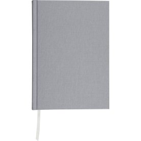 Mayland DotNotes Notesbog A5, tekstilpræg, grå