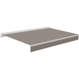 Laura Markise manuel, 350x300 cm, hvid/taupe