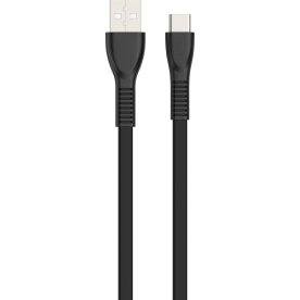 Havit HV-H612 USB-kabel Type C, 1,8 meter, sort