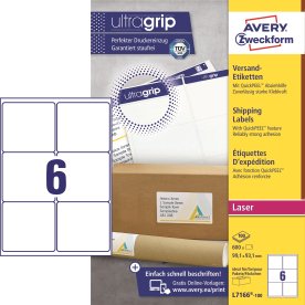 Avery L7166 Etiketter | 99,1x93,1 mm | 600 stk.