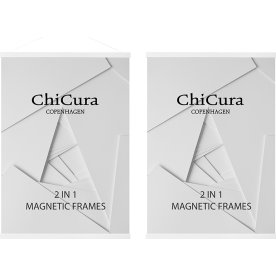 ChiCura 2 i 1 magnetramme 71 cm, Hvid