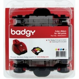 Evolis Badgy YMCKO farvebånd, 100 print