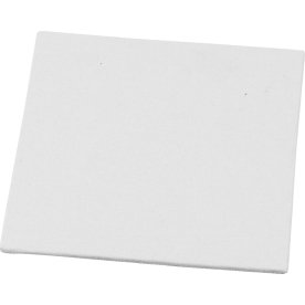 Malerplade, 12,4x12,4 cm x 3 mm, hvid