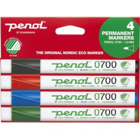 Penol 0700 Permanent Marker | 4 farver