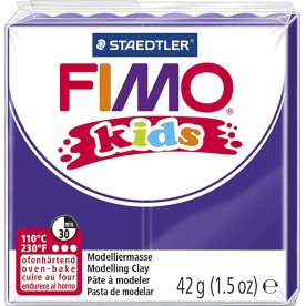 Fimo Kids Ler, 42 g, lilla