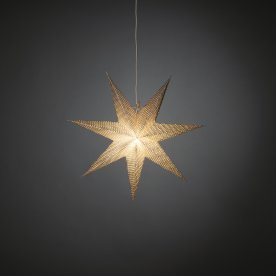 Papirstjerne hængende, Sølv, Ø 60 cm
