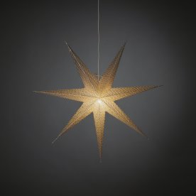 Papirstjerne, Hængende, Ø78 cm, Sølv
