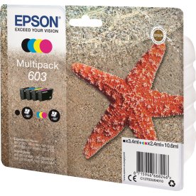 Epson 603 4-farve sampak blækpatroner, 10.6ml