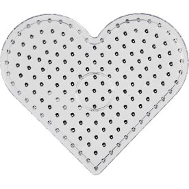 Jumbo Perleplade, 17 cm, hjerte