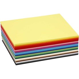 Colortime Karton, A6, 180g, 300 ark, ass. farver