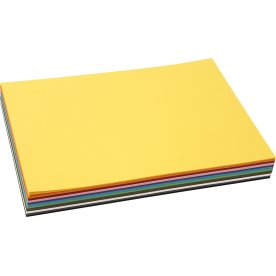 Colortime Karton, A4, 180g, 120 ark, ass. farver