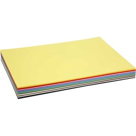 Colortime Karton, A2, 180g, 300 ark, ass. farver 
