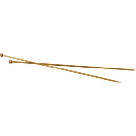 Strikkepinde, nr. 4,5, L: 35 cm, bambus