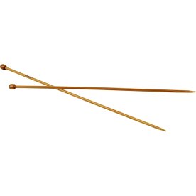 Strikkepinde, nr. 5, L: 35 cm, bambus
