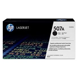 HP no 507A CE400A lasertoner, sort, 5500s