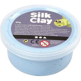 Silk Clay Modellervoks, 40 g, neonblå